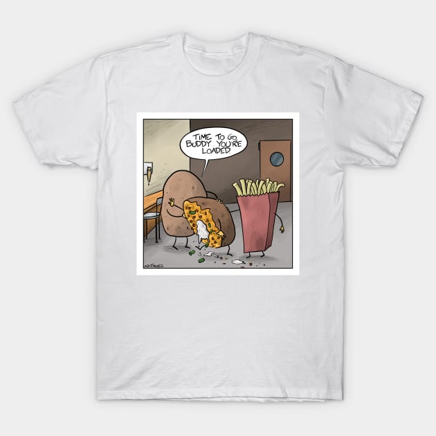 Loaded Potato T-Shirt by cartoonistnate